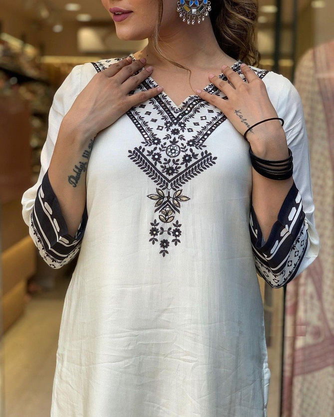 DC G20 White Muslin Printed Kurti With Bottom Wholesale Price In Surat